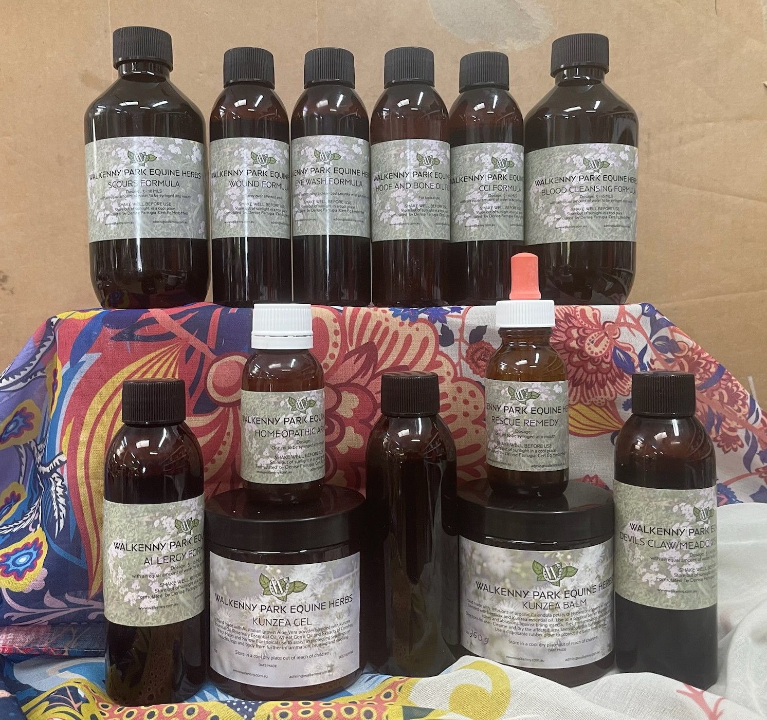 Equine herbal first aid kit